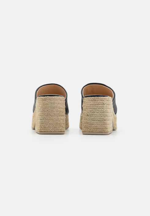 Gaimo Platform Espadrille Open-Toe Mules